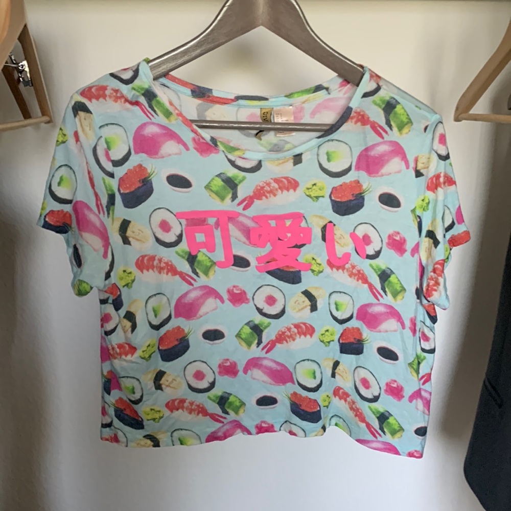 Vintage H&M divided sushi crop top S preowned